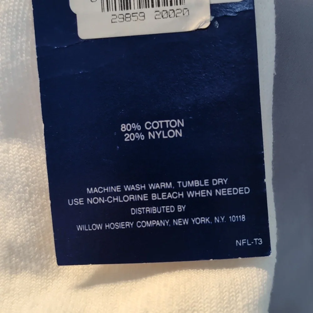Vintage NWT Boy's Size 8-11 Team NFL Detroit Lions Tube Socks